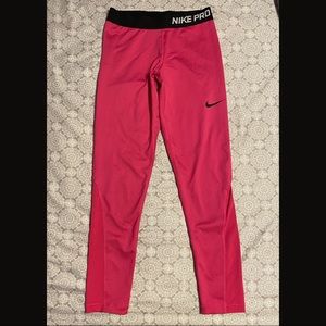 NIKE PRO PINK LEGGINGS